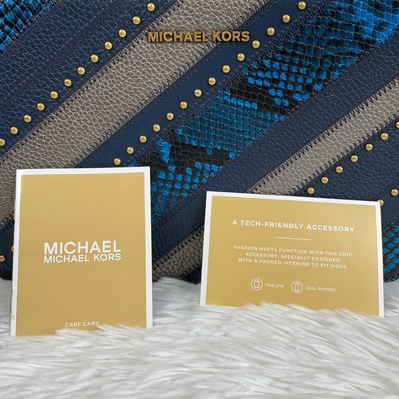 MICHAEL KORS ~ Jet Set Large Leather Snake East West Bag ~ NWT! - Picture 12 of 12